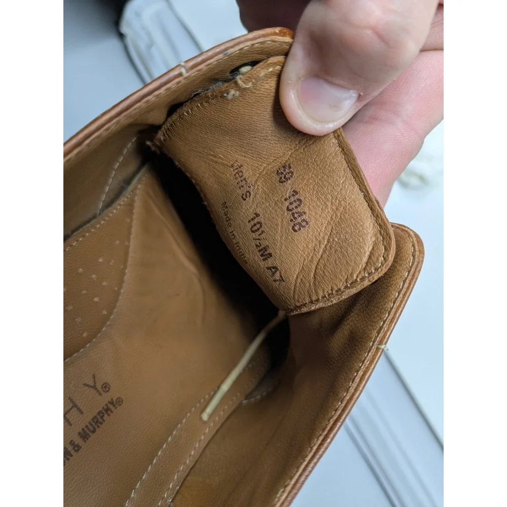Sperry Wingtip Oxford STS10161 Tan Leather Linen Dress Shoes Mens‎ 10